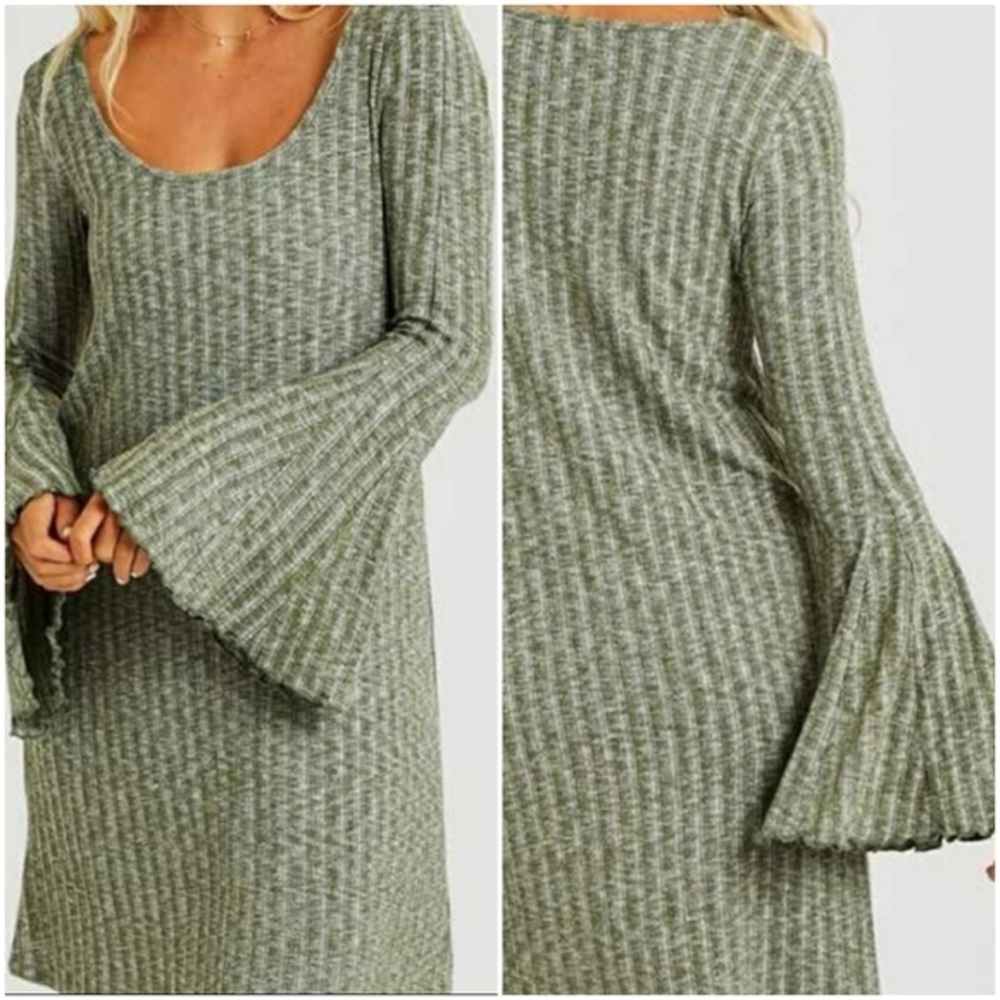 NWT altar'd state Olive Green Sweater Dress Size M